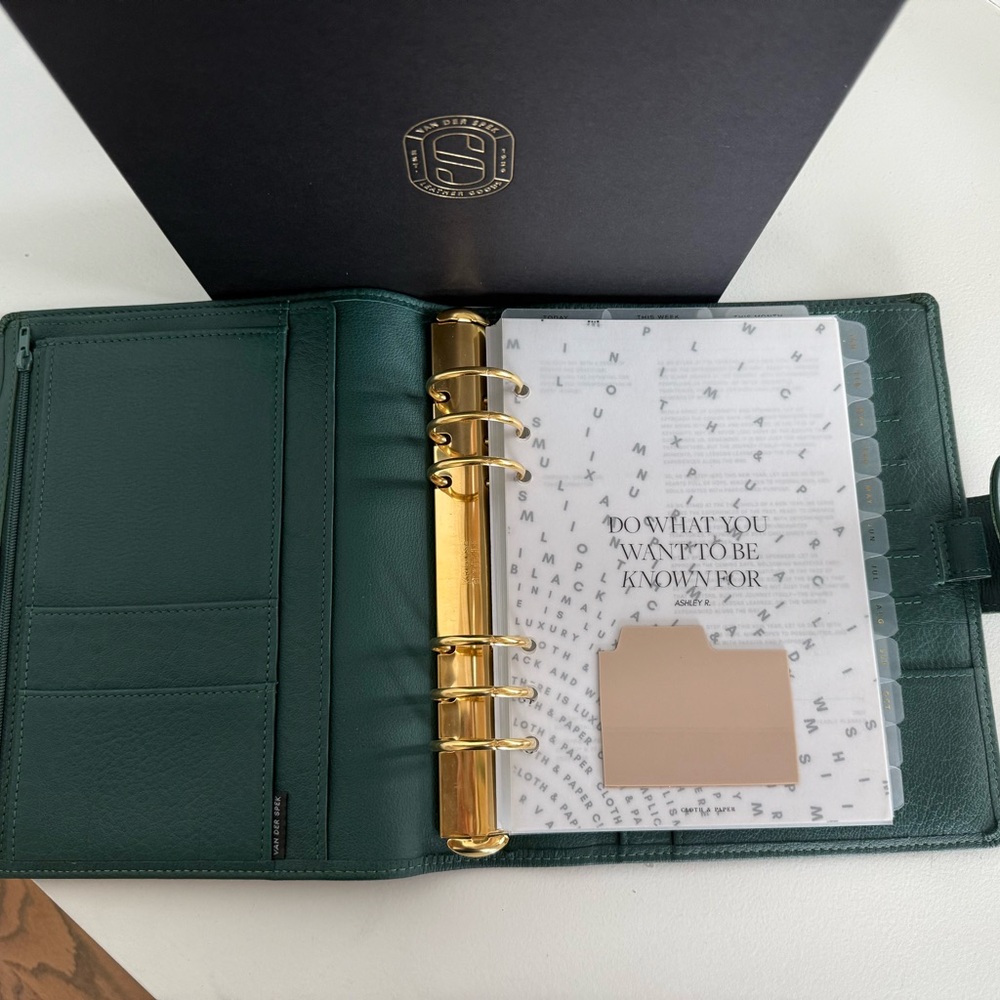 Van Der Spek Touch Me A6 Agenda Cover 💚